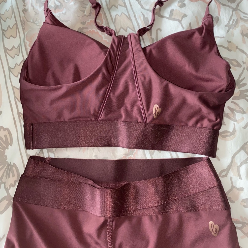 Crushed berry Ellie Jill Sports Bra and Leggings